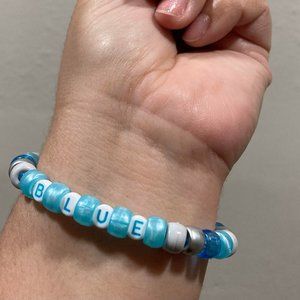 BTS Blue and Grey Bracelet